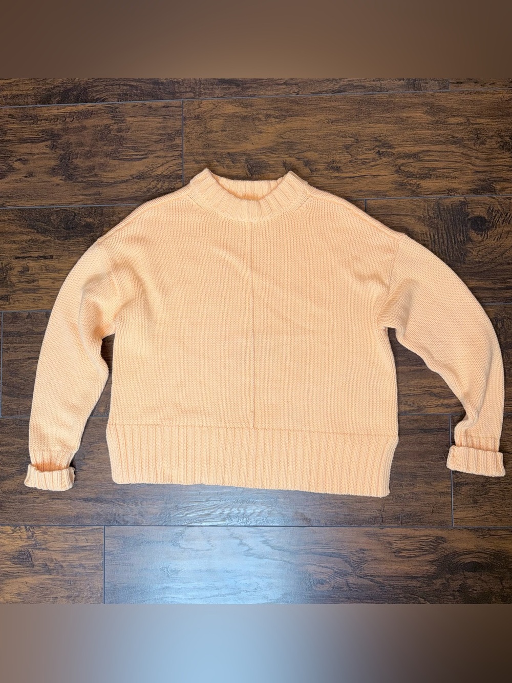 Target Peach Mock Neck Sweater